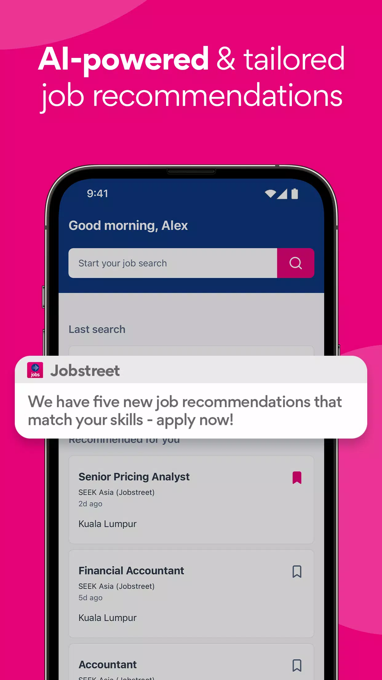 Jobstreet ภาพหน้าจอ 3