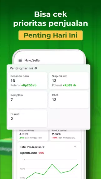 Tokopedia Seller ภาพหน้าจอ 2