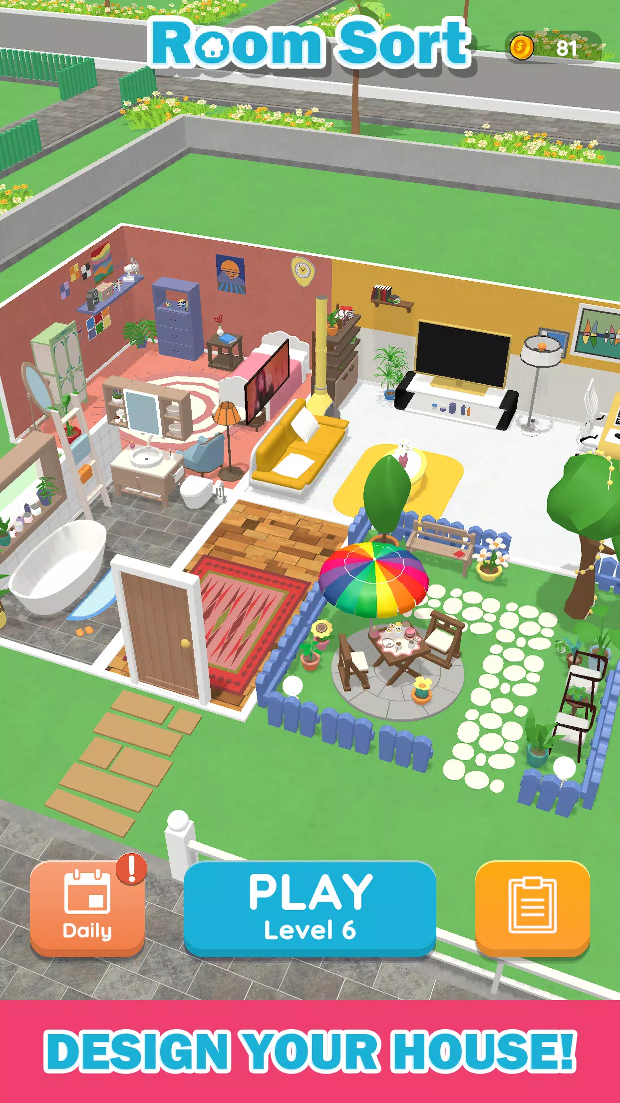 Room Sort - Floor Plan Game Ảnh chụp màn hình 3