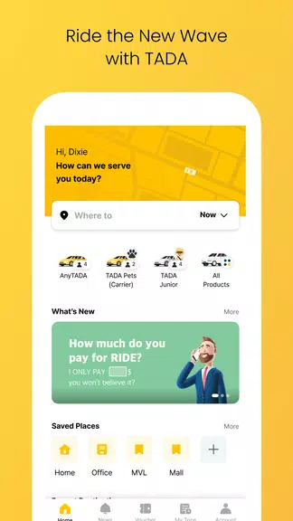 TADA - Taxi, Cab, Ride Hailing Captura de pantalla 0