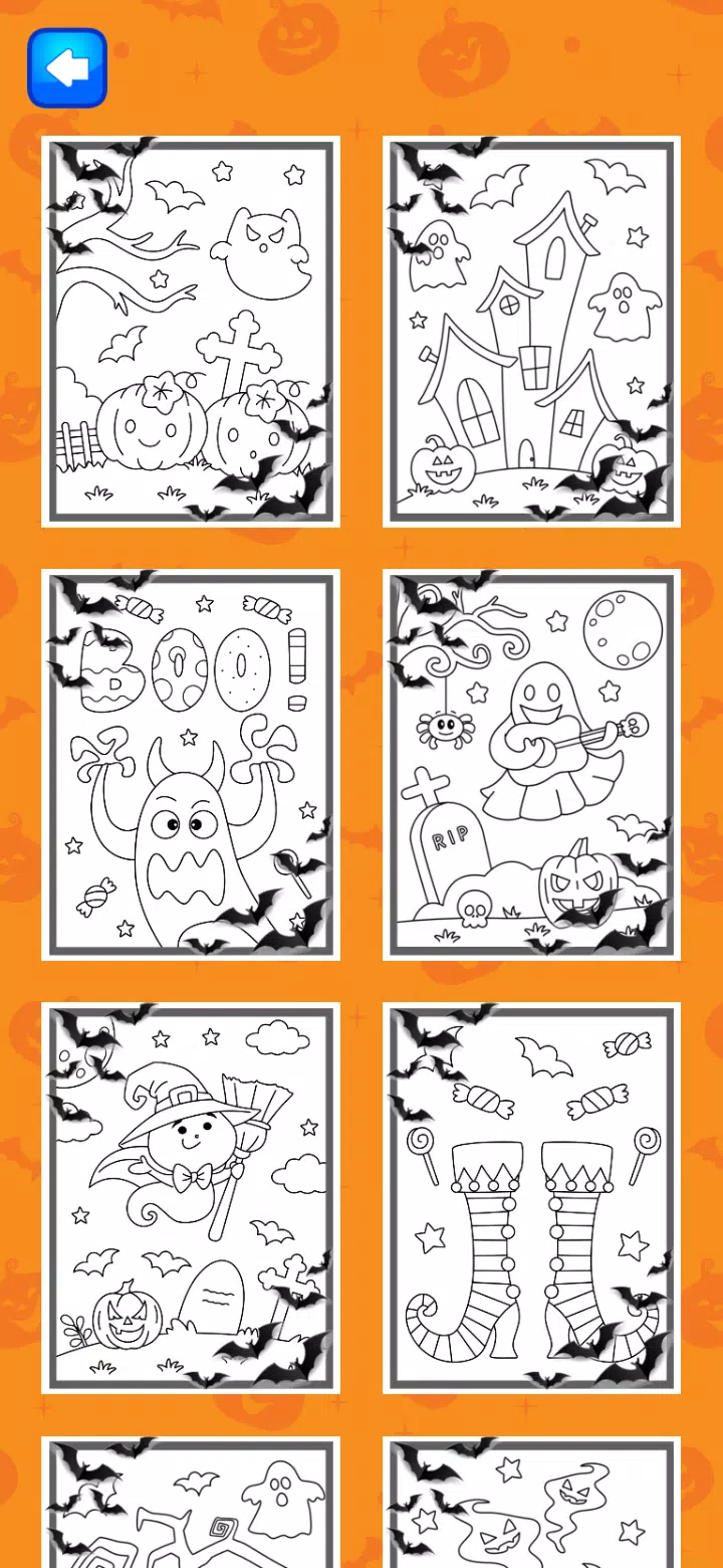 Halloween Coloring Game Capture d'écran 1