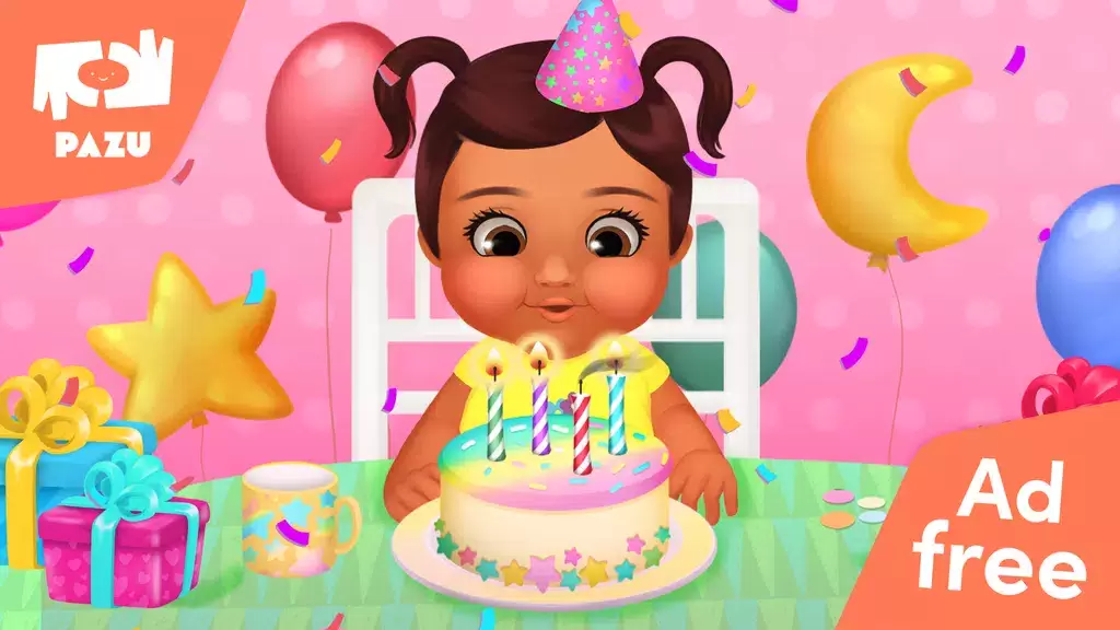 Baby Birthday Maker Game Captura de tela 1