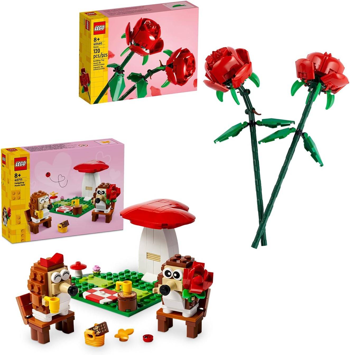 Lego Roses + Hedgehog Picnic