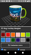 3D Mug Mockup Designer Ekran Görüntüsü 0