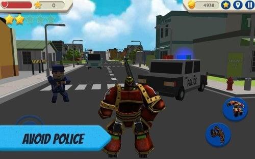 Robot Hero: City Simulator 3D Скриншот 1