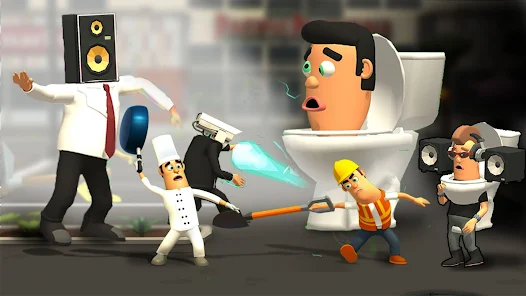 War job: Skbidi toilet Battle 스크린샷 1