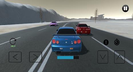 Driving Skyline R34 Drift Car Ekran Görüntüsü 2