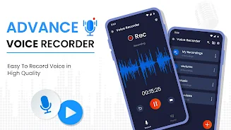 Advance Voice Recorder ဖန်သားပြင်ဓာတ်ပုံ 0