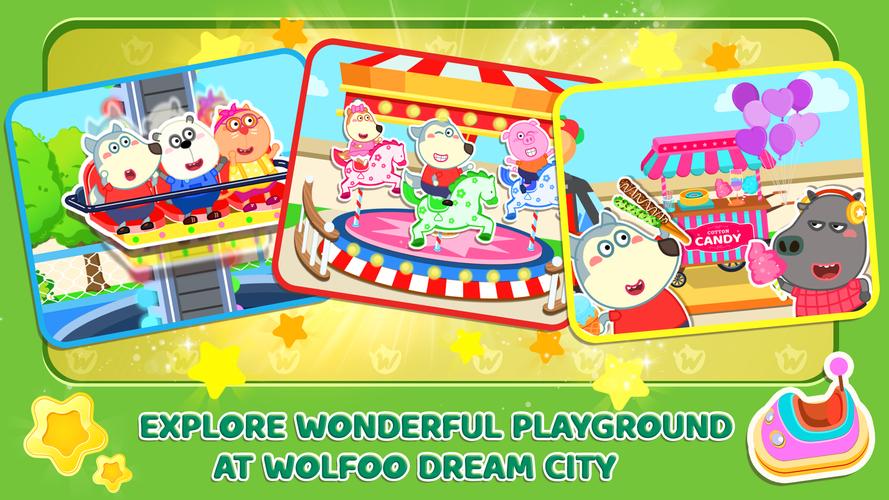 Wolfoo's Town: Dream City Game スクリーンショット 1