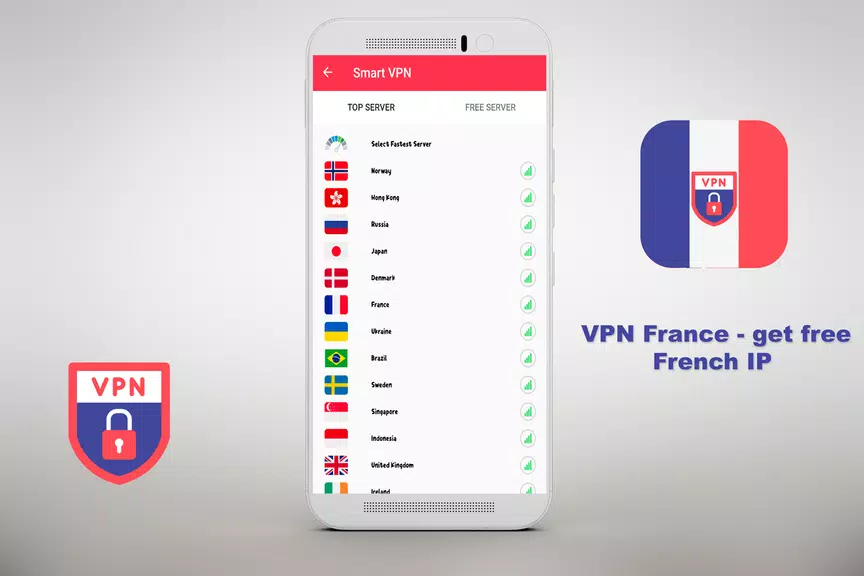 VPN Free - get free French IP Security  ⭐️⭐️⭐️⭐️⭐️ Zrzut ekranu 0