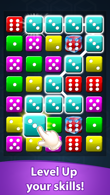 Dice Match Line Puzzle Games स्क्रीनशॉट 3