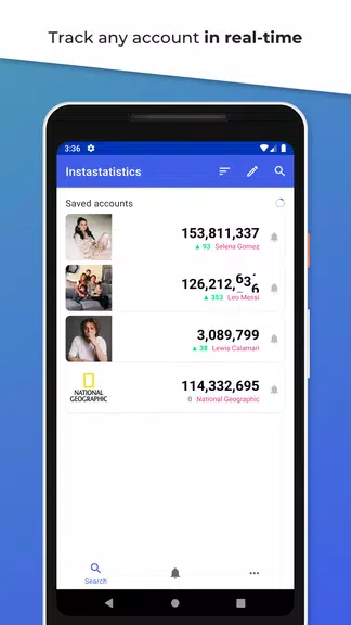 Schermata Instastatistics - Live Followe 0