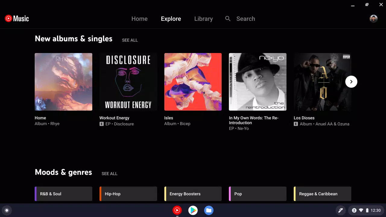 YouTube Music for Chromebook スクリーンショット 1