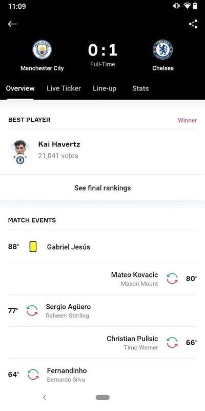 OneFootball Resultados Futebol Captura de tela 1