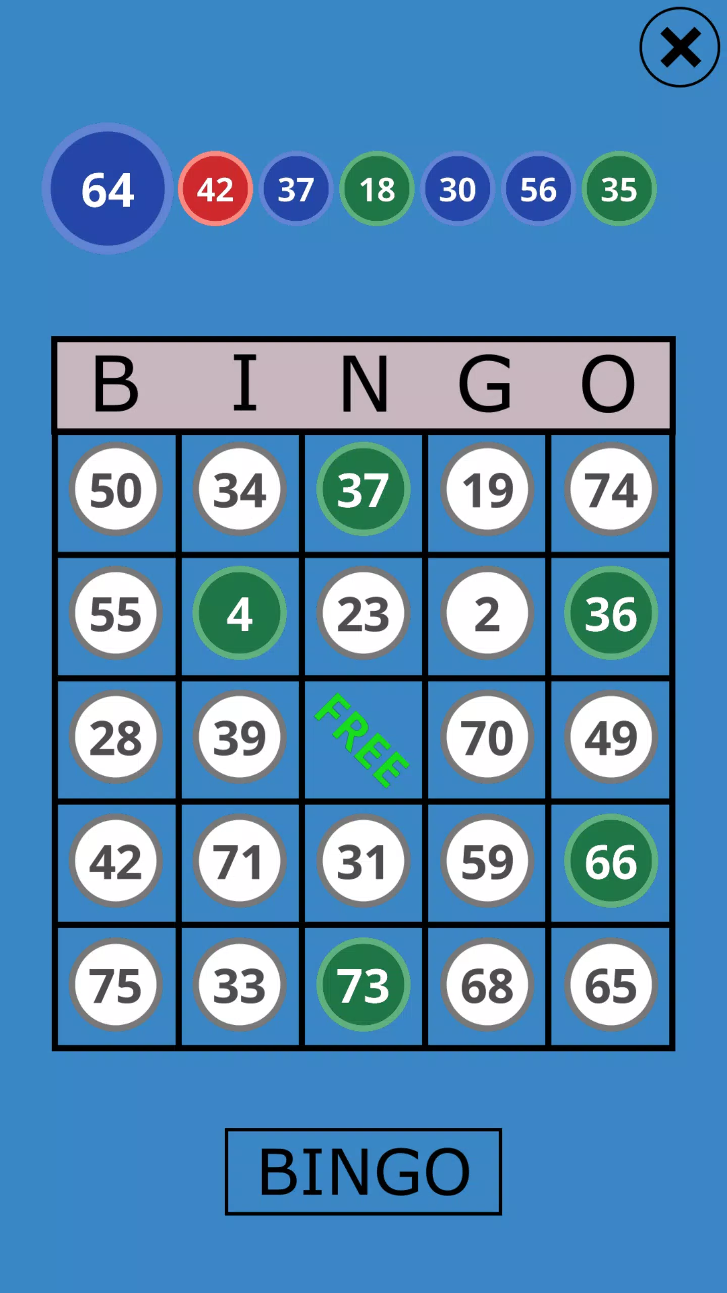 Classic Bingo Touch Tangkapan skrin 1