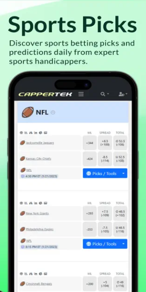 CapperTek Sports Betting Tools Schermafbeelding 1