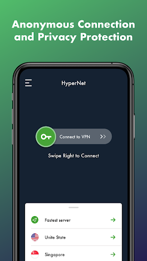 HyperNet Free VPN - Unlimited Ekran Görüntüsü 1
