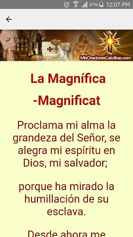 Oracion La Magnifica - El Magnificat Schermafbeelding 2