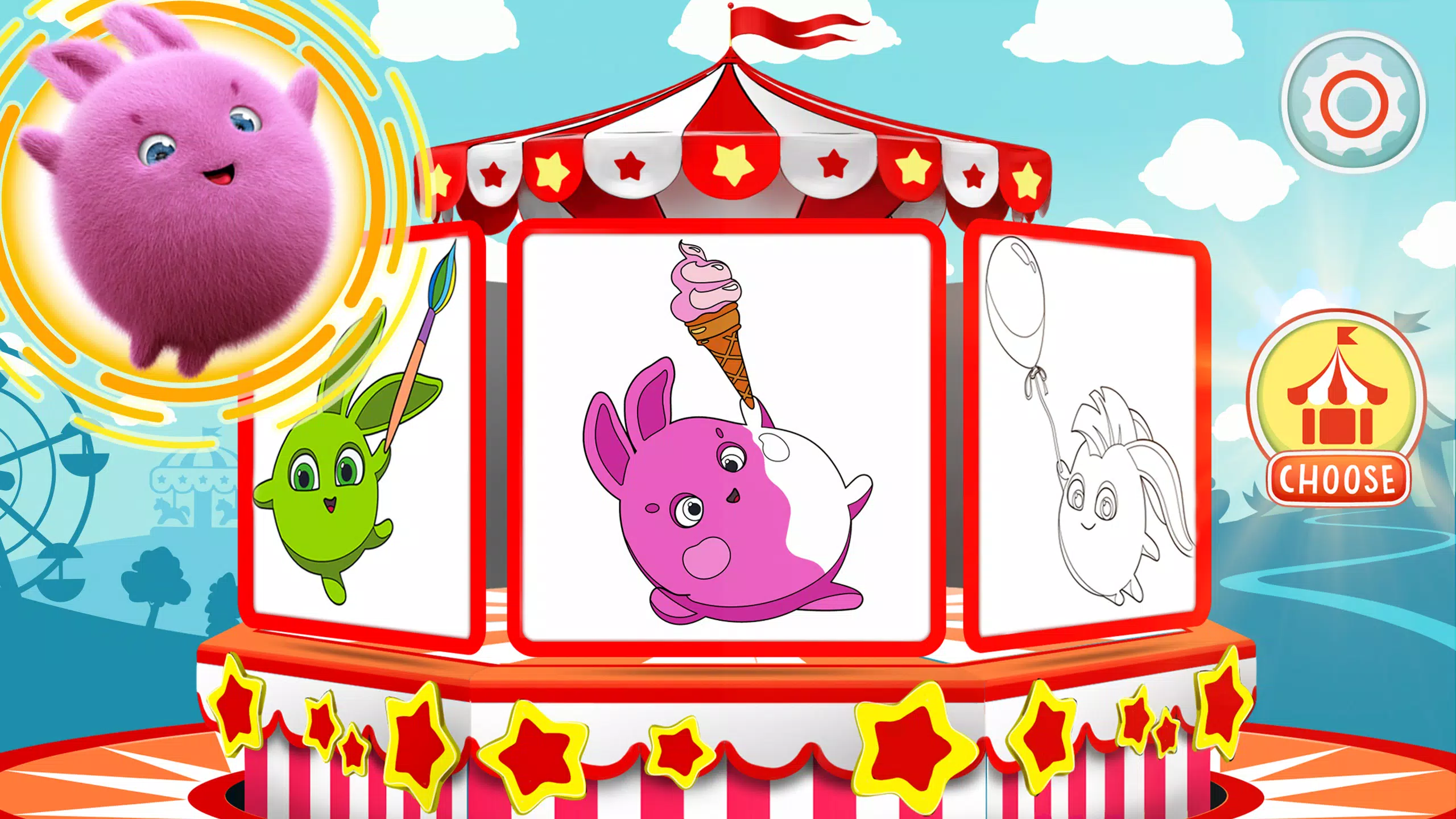 Sunny Bunnies: Coloring Book Zrzut ekranu 0