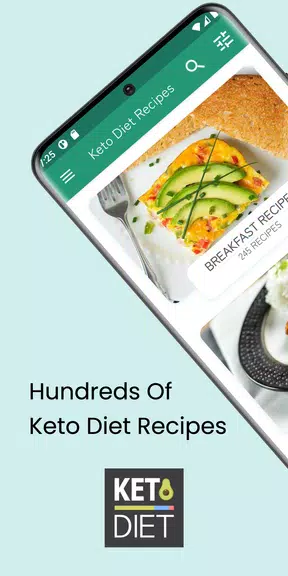 Keto Diet: Low Carb Recipes Tangkapan skrin 0