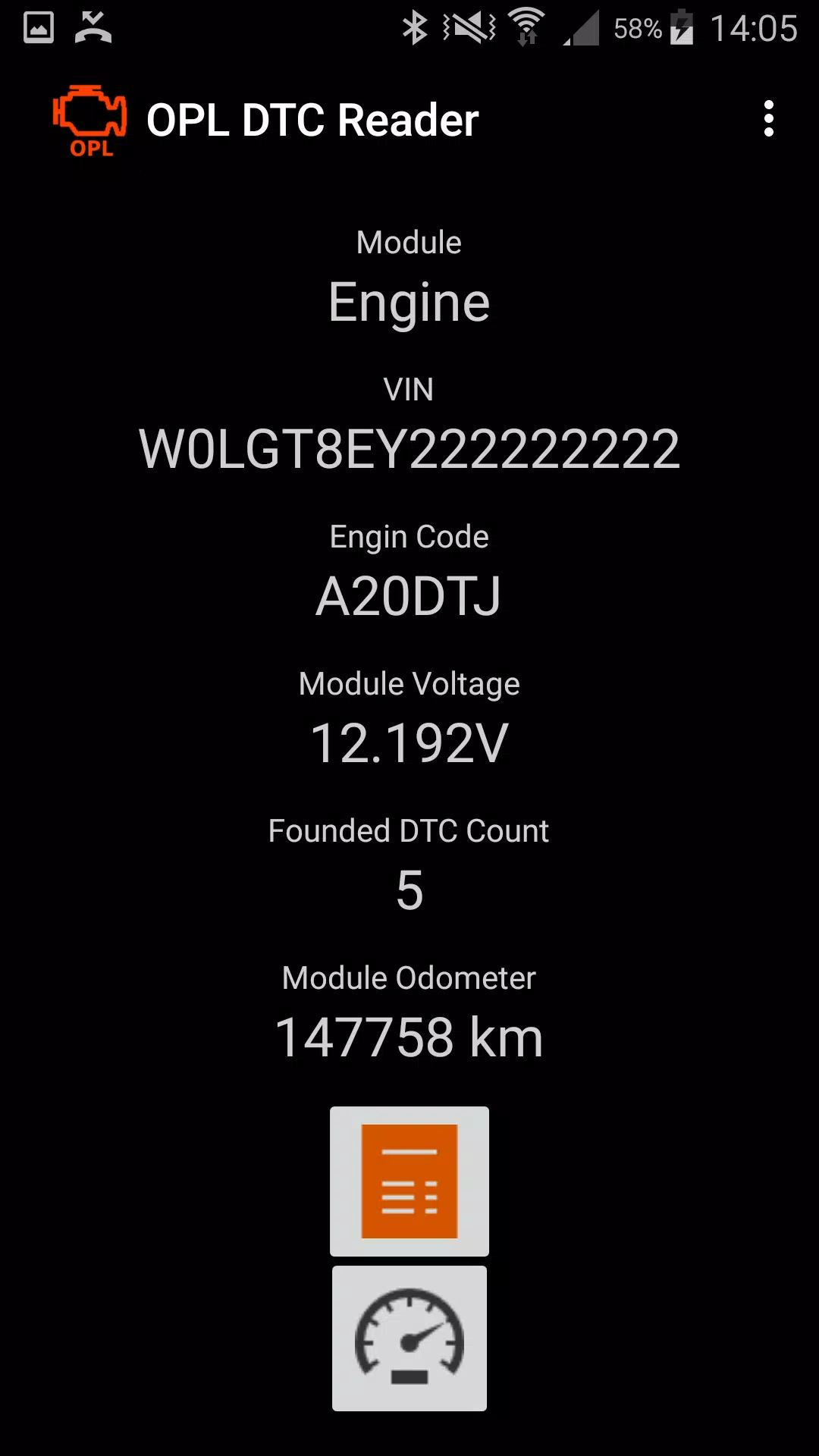 OPL DTC Reader Capture d'écran 2