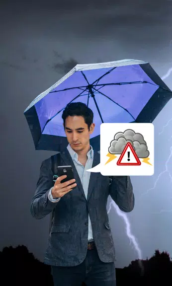 Thunderstorm- weather warnings ภาพหน้าจอ 0