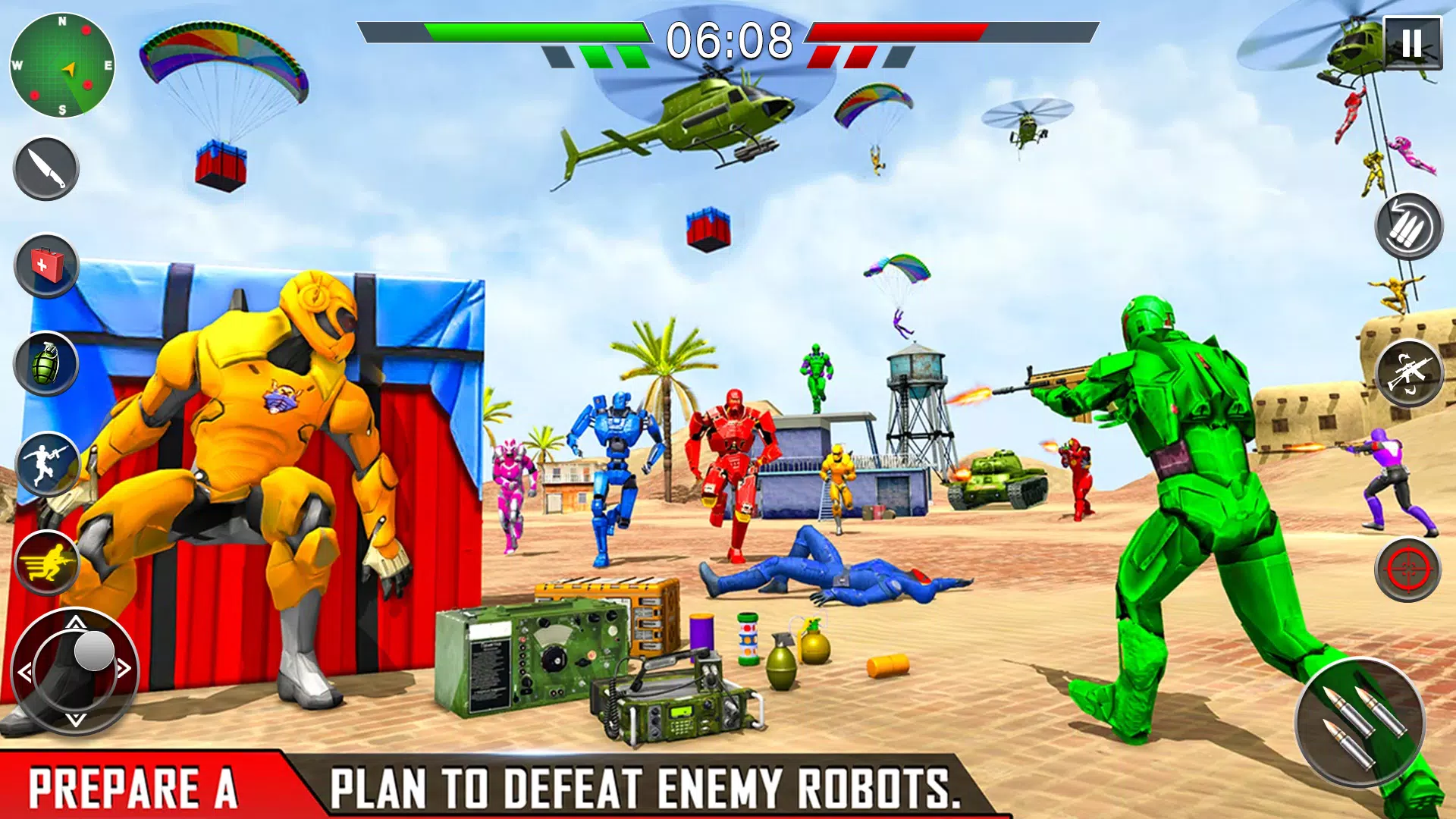 Robot Gun Battle: Offline FPS Tangkapan skrin 3