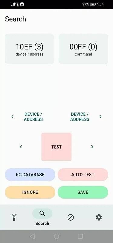 Schermata IRCode 1