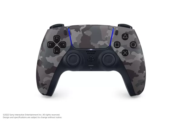 Grey camouflage dualsense controller