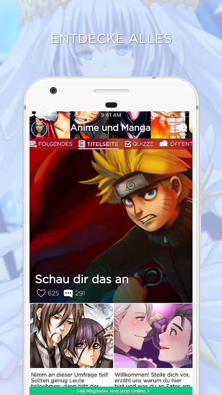 Anime und Manga Amino Deutsch Capture d'écran 2