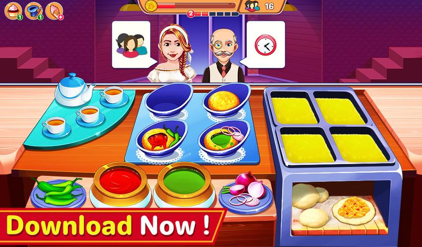 Indian Cooking Madness Games スクリーンショット 1