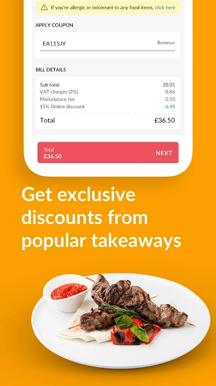 Foodhub - Online Takeaways Captura de pantalla 2