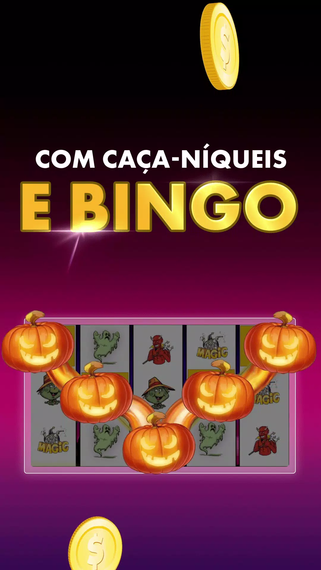 Halloween Caça Niquel e Bingo Tangkapan skrin 1