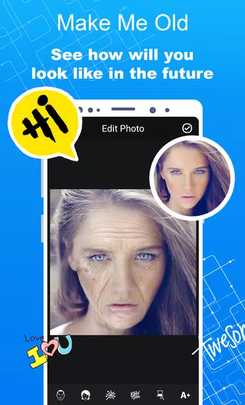 Make Me Old - Aged Face Maker 스크린샷 0