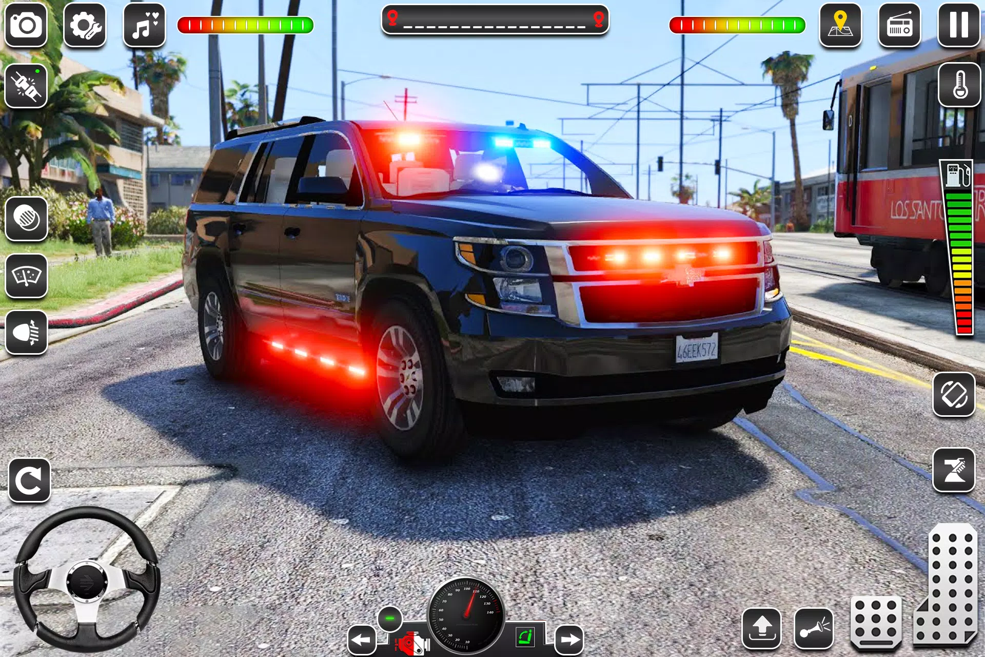 US Police Car Chase Game 3D Ekran Görüntüsü 3