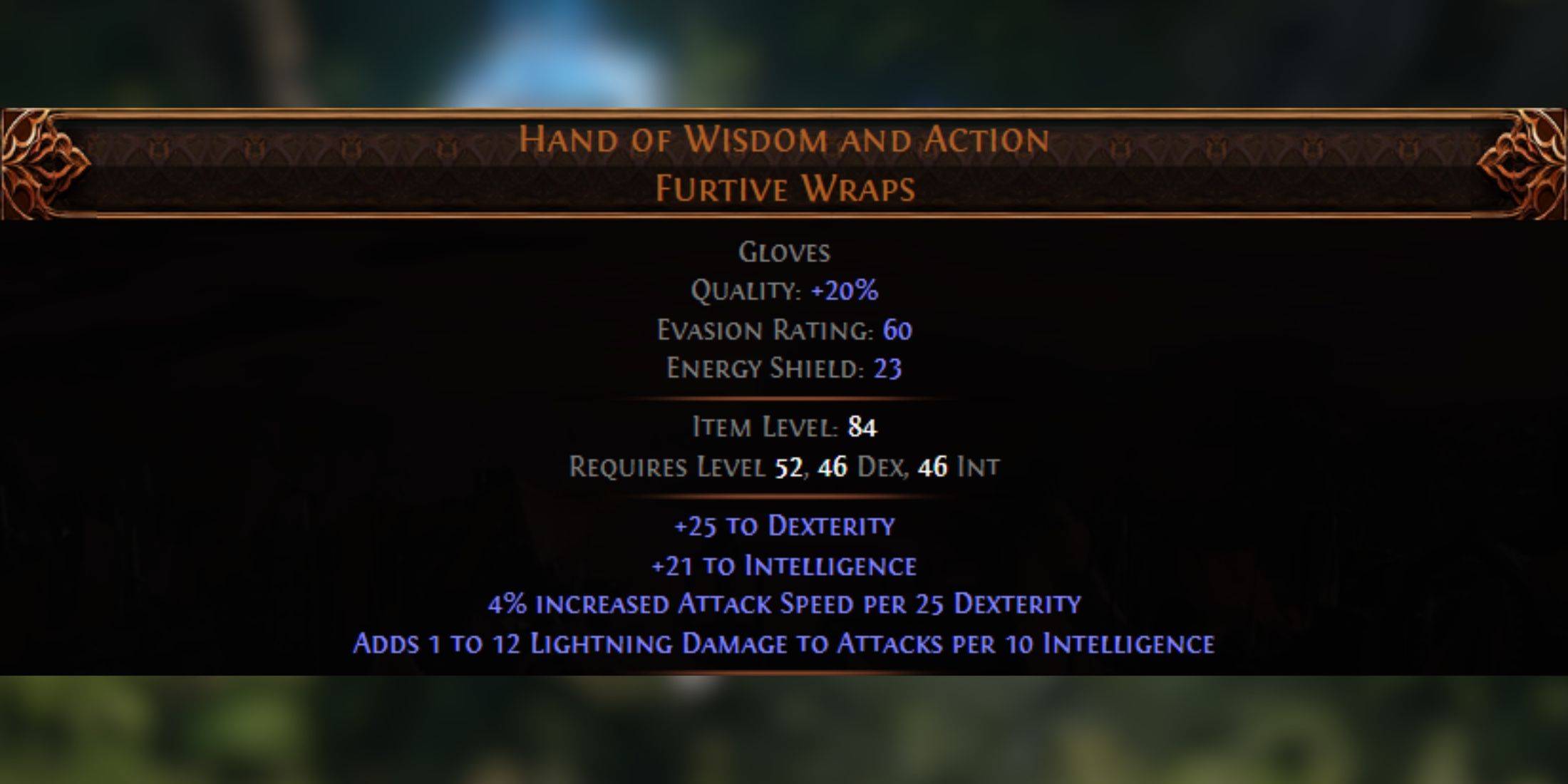 Hand of Wisdom and Action Furtive Wraps