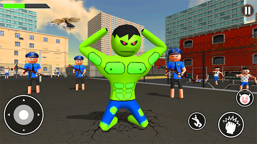 Incredible Monster: Superhero Prison Escape Games Schermafbeelding 1