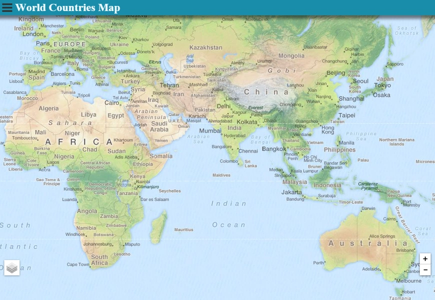 World Countries Map Captura de tela 3