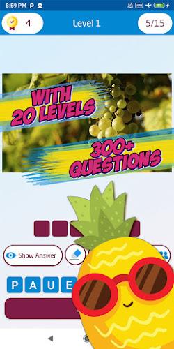 Guess the fruit name game 螢幕截圖 2