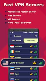 USA VPN -Safe Secure VPN Proxy ภาพหน้าจอ 1