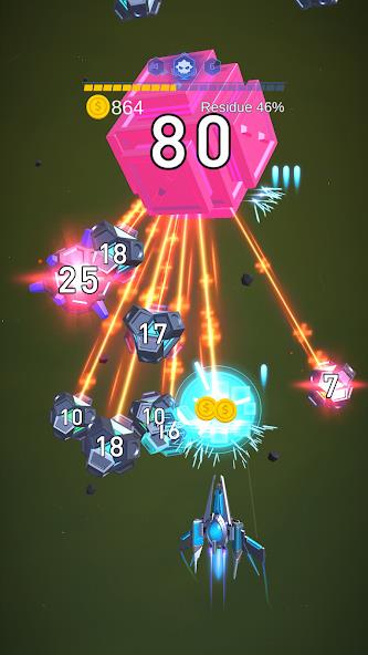 Dust Settle 3D - Galaxy Attack Mod Schermafbeelding 2