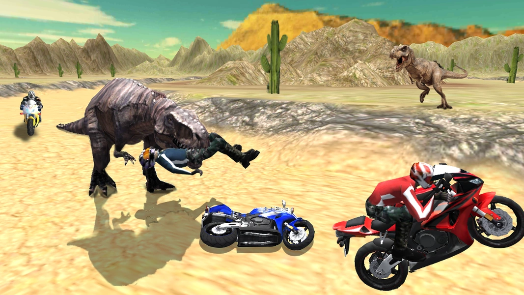 Dino World Bike Race Game - Jurassic Adventure Captura de tela 3