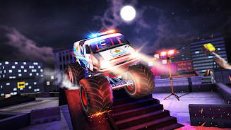 Mega Truck Rooftop Stunt Games 스크린샷 3