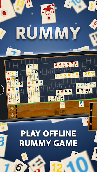 Rummy - Offline Board Game Mod Tangkapan skrin 0