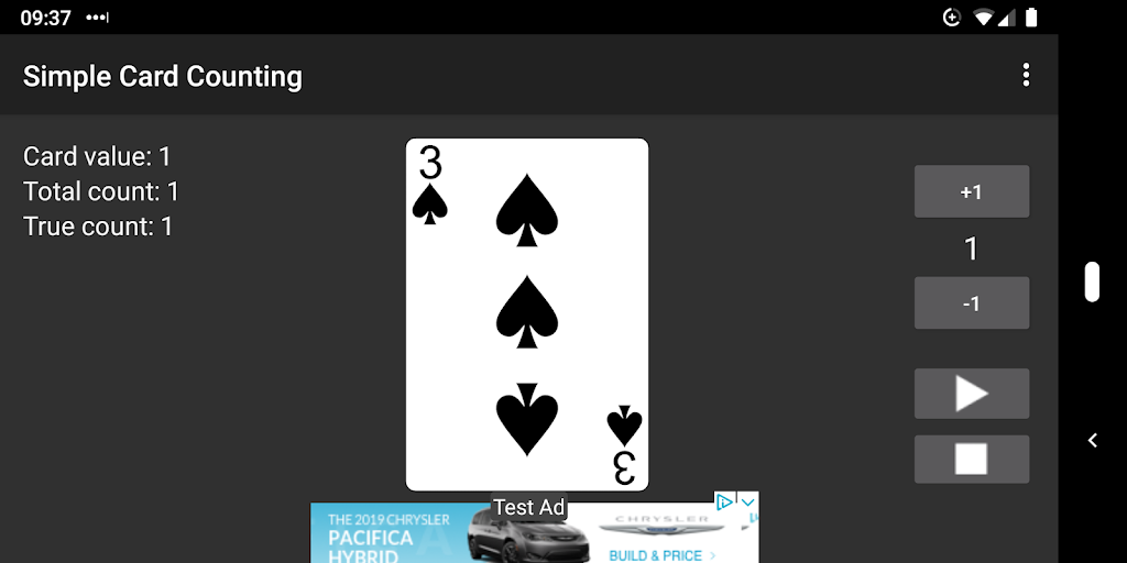 Simple Card Counting Zrzut ekranu 1