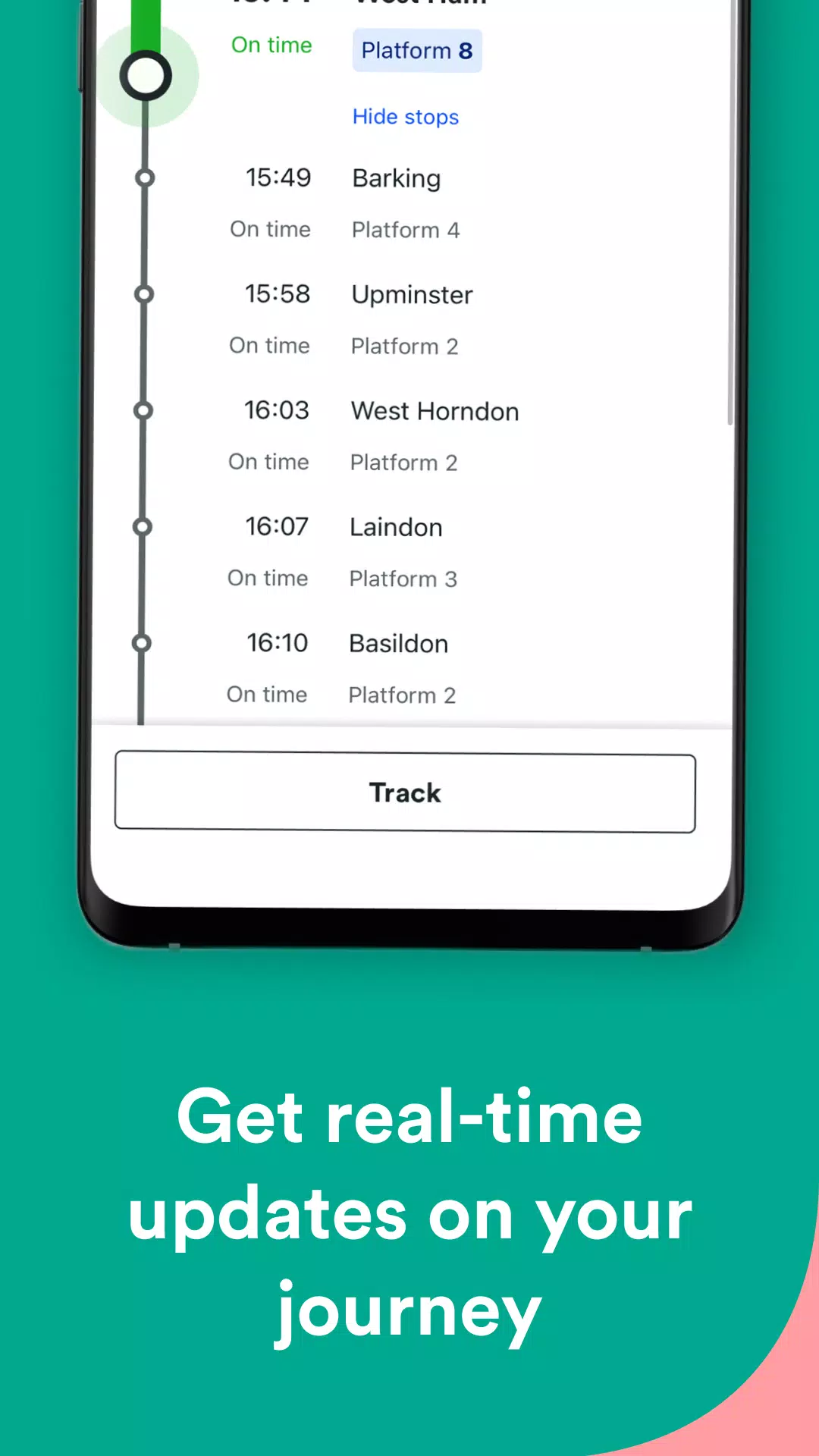Trainline ဖန်သားပြင်ဓာတ်ပုံ 3
