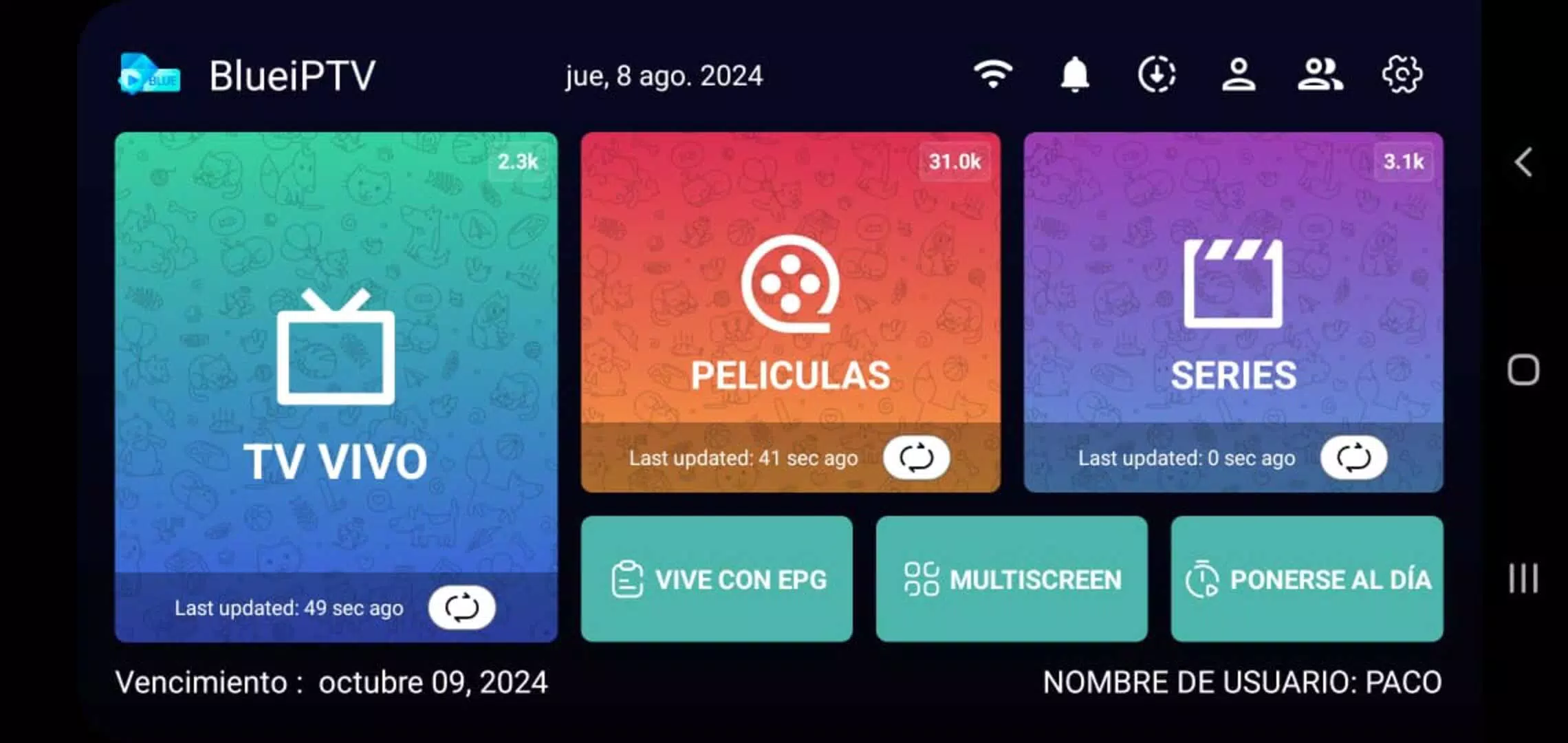 BlueiPTV Captura de pantalla 0