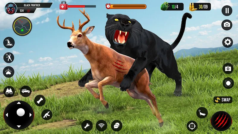 Black Panther Simulator Games ဖန်သားပြင်ဓာတ်ပုံ 1