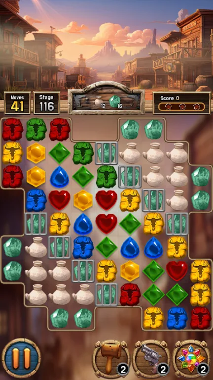 Jewel Western Match Screenshot 2