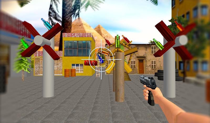 FPS Gun: Bottle Shooting Game Captura de tela 0